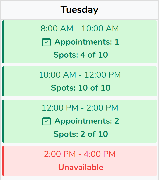 Schedule image